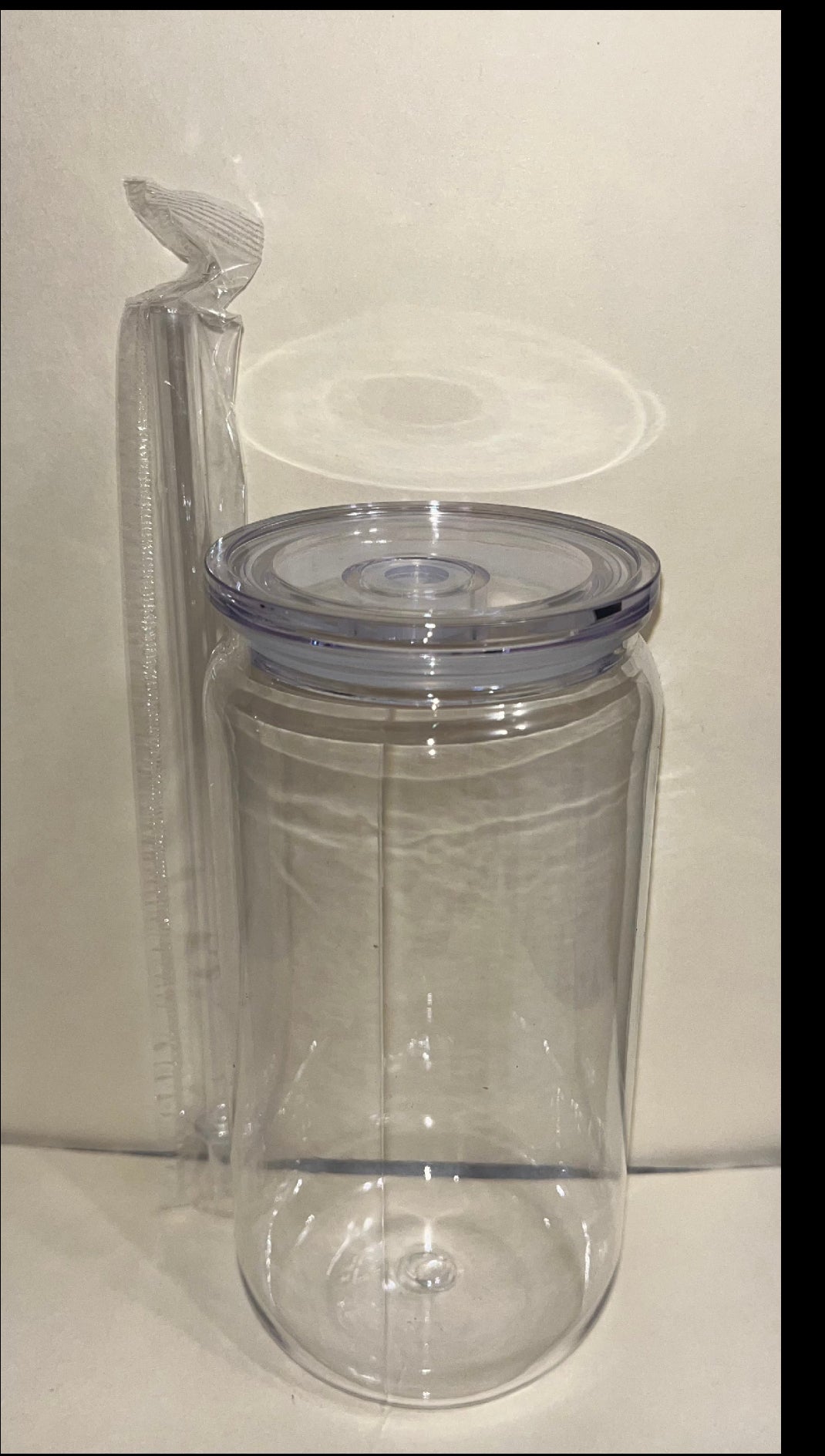 16oz Plastic SnowGlobe Tumbler