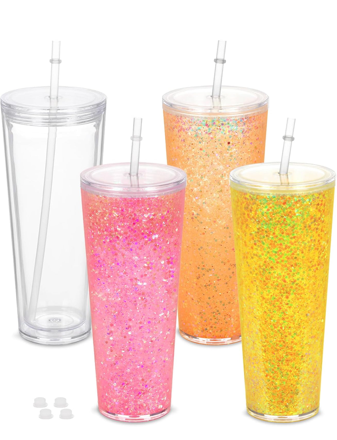 24oz acrylic snow globe tumbler